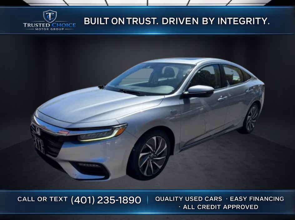 Silver 2019 Honda Insight Sedan Front-Wheel Drive Continuously Variable Transmission